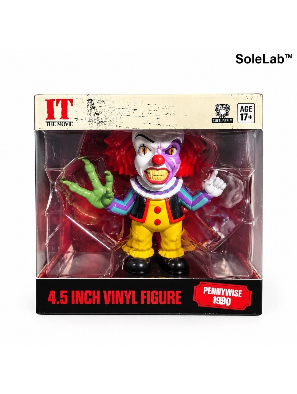 IT Pennywise 1990 CultureFly 4.5” Vinyl Figure Tim Curry Horror New in Box